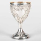 A GEORGE III SILVER GOBLET
