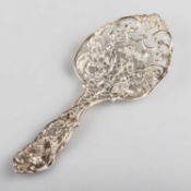 A LATE VICTORIAN FANCY SILVER SIFTING SPOON