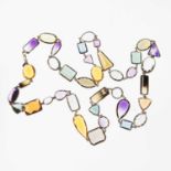 A MULTI GEMSTONE NECKLACE