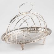 A GEORGE III SILVER TOAST RACK