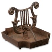 A VICTORIAN CAST IRON BOOT SCRAPER