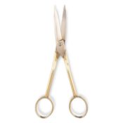 A PAIR OF GEORGE III SILVER-GILT GRAPE SCISSORS