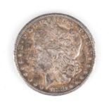 A USA MORGAN SILVER DOLLAR, 1880