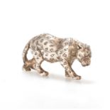 PATRICK MAVROS: A SILVER SCULPTURE OF A CHEETAH