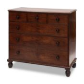 GILLOWS OF LANCASTER: A FINE MID-19TH CENTURY MAHOGANY CHEST OF DRAWERS