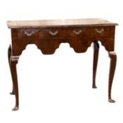 AN 18TH CENTURY STYLE WALNUT SERVING TABLE