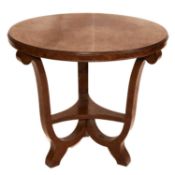 AN ART DECO BIRDS EYE MAPLE OCCASIONAL TABLE, PROBABLY GERMAN