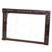 A 19TH CENTURY ROSEWOOD MIRROR