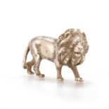 PATRICK MAVROS: A SILVER SCULPTURE OF A LION