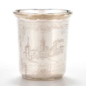 A RUSSIAN SILVER BEAKER