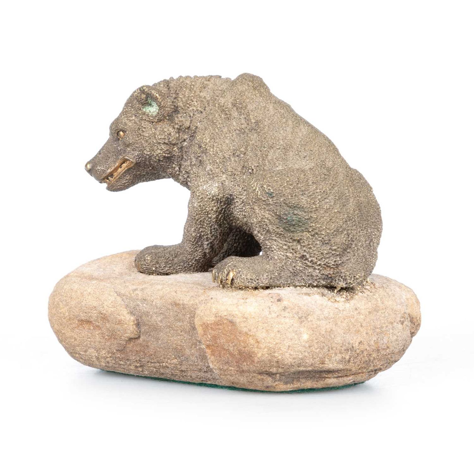 A RUSSIAN GILT-BRONZE FIGURE OF A BEAR, LATE 19TH CENTURY - Image 2 of 2