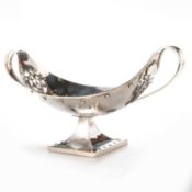 AN ARTS AND CRAFTS SILVER TWO-HANDLED BOWL