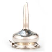 AN ELIZABETH II SILVER WINE FUNNEL