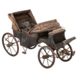 A MINIATURE LANDAU CARRIAGE, 19TH CENTURY