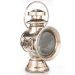 A HOWES & BURLEY LTD CHROMED OIL SIDE LAMP