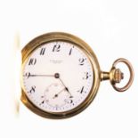 AN 18K GOLD FULL HUNTER POCKET WATCH