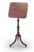 A REGENCY INLAID MAHOGANY MUSIC STAND