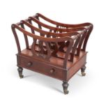 A 19TH CENTURY MAHOGANY CANTERBURY