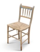 A REGENCY FAUX BAMBOO PAINTED SIDE CHAIR