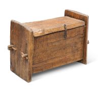 A PINE ARK OR CHEST