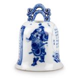 A CHINESE BLUE AND WHITE BELL