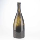 AN 18TH CENTURY GLASS BOTTLE