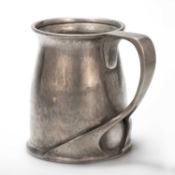 ARCHIBALD KNOX (1864-1933) FOR LIBERTY & CO, A TUDRIC PEWTER TANKARD