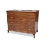 A GEORGE III MAHOGANY SECRETAIRE CHEST OF DRAWERS, ATTRIBUTED TO GILLOWS, CIRCA 1790