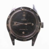 A GENTS STEEL OMEGA SEAMASTER 300 AUTOMATIC WATCH HEAD