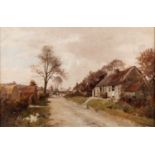 WILLIAM GREAVES (1852-1938) TRACK THROUGH THE VILLAGE