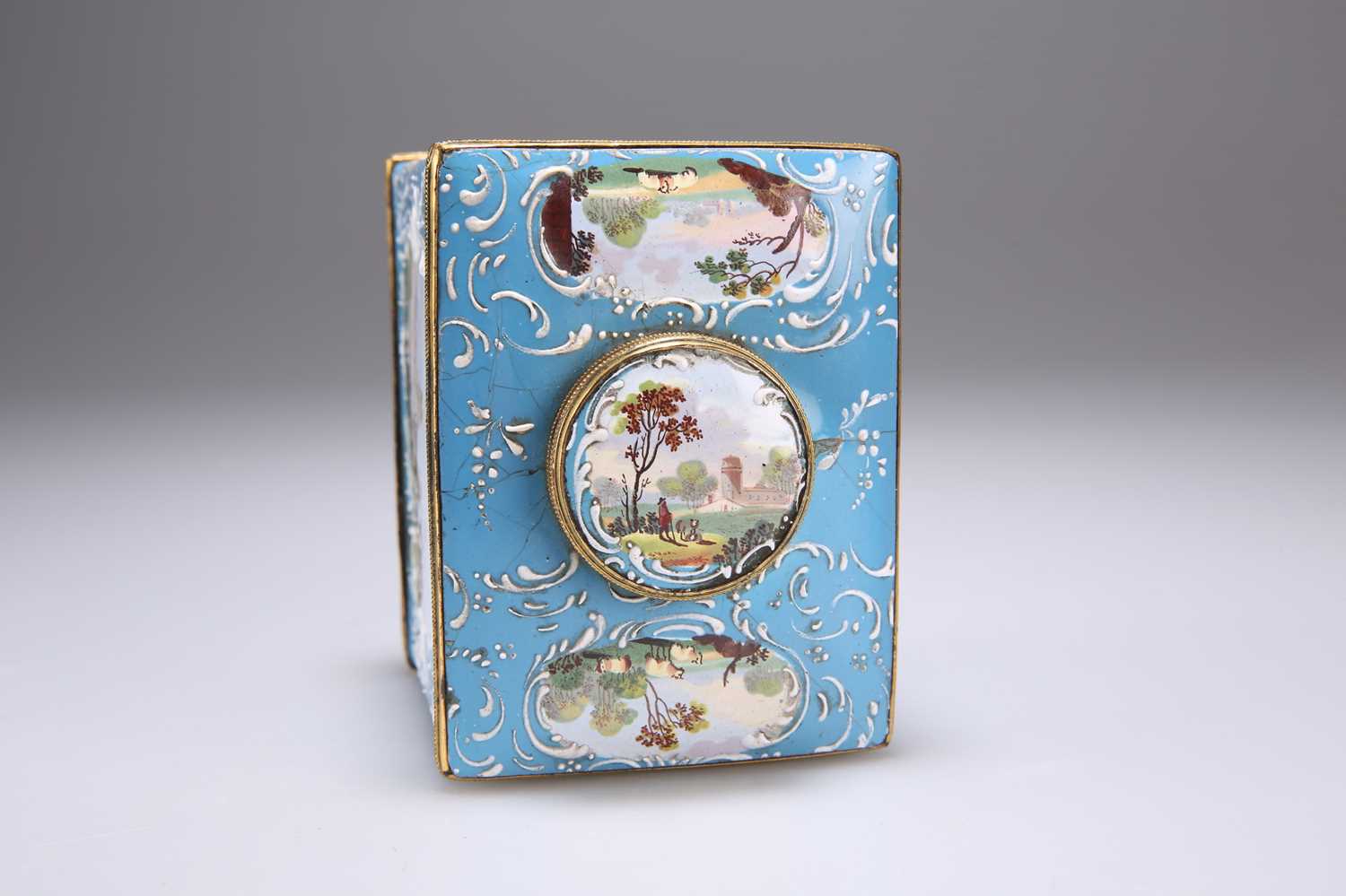 A PAIR OF ENGLISH ENAMEL TEA CADDIES AND A SUGAR BOX, SOUTH STAFFORDSHIRE, CIRCA 1770 - Image 18 of 18
