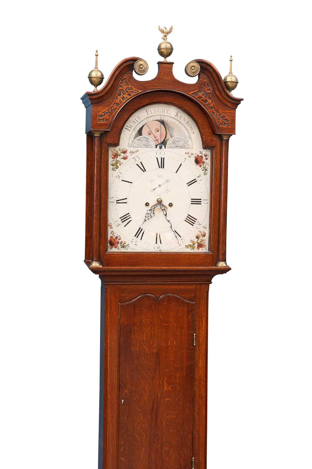 A GEORGE III SCOTTISH OAK 8-DAY LONGCASE CLOCK, BY BLAIR FLIGHT, KENROSS, CIRCA 1785 - Image 2 of 2