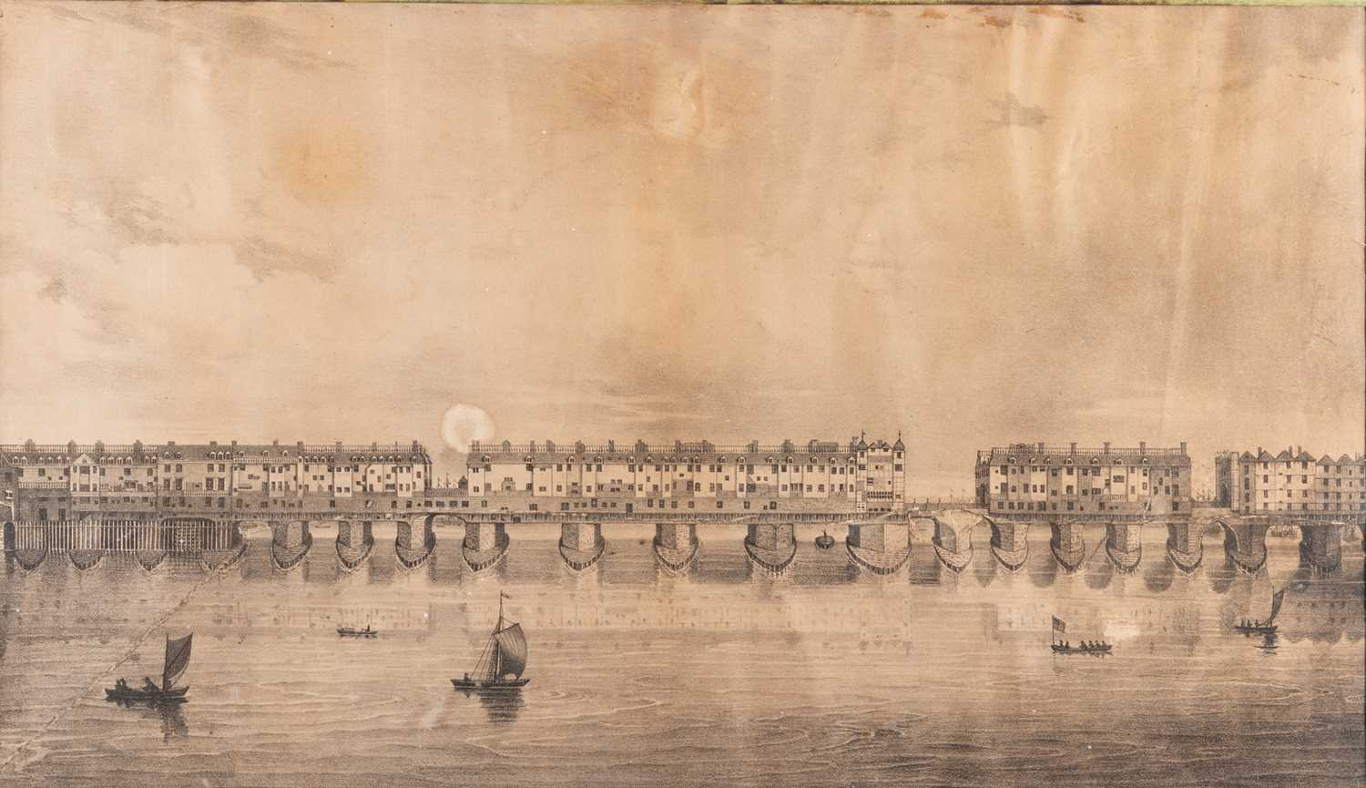 18TH CENTURY ENGRAVING BY S&N BUCK LONDON BRIDGE, WEST SIDE, A PAIR OF VIEWS - Image 3 of 3