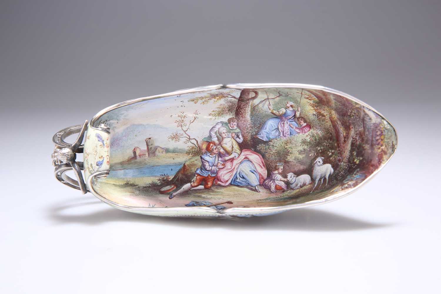 A VIENNESE ENAMEL AND SILVER MINIATURE SLEIGH - Image 3 of 5