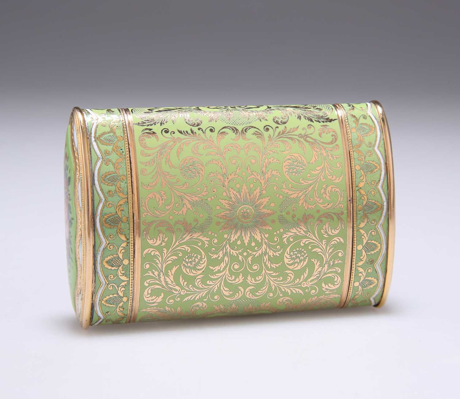A FINE GOLD AND ENAMEL SNUFF BOX FOR THE TURKISH MARKET by Moulinié Bautte & Cie, Geneva, circa 1810 - Image 2 of 4