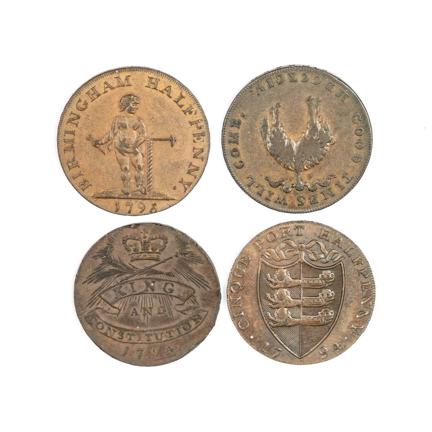 A GROUP OF TWENTY 18TH/ 19TH CENTURY PROVINCIAL TOKENS - Image 12 of 15