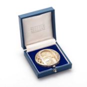 MALCOLM APPLEBY FOR THE NATIONAL TRUST FOR SCOTLAND - A DIAMOND JUBILEE SILVER MEDALLION