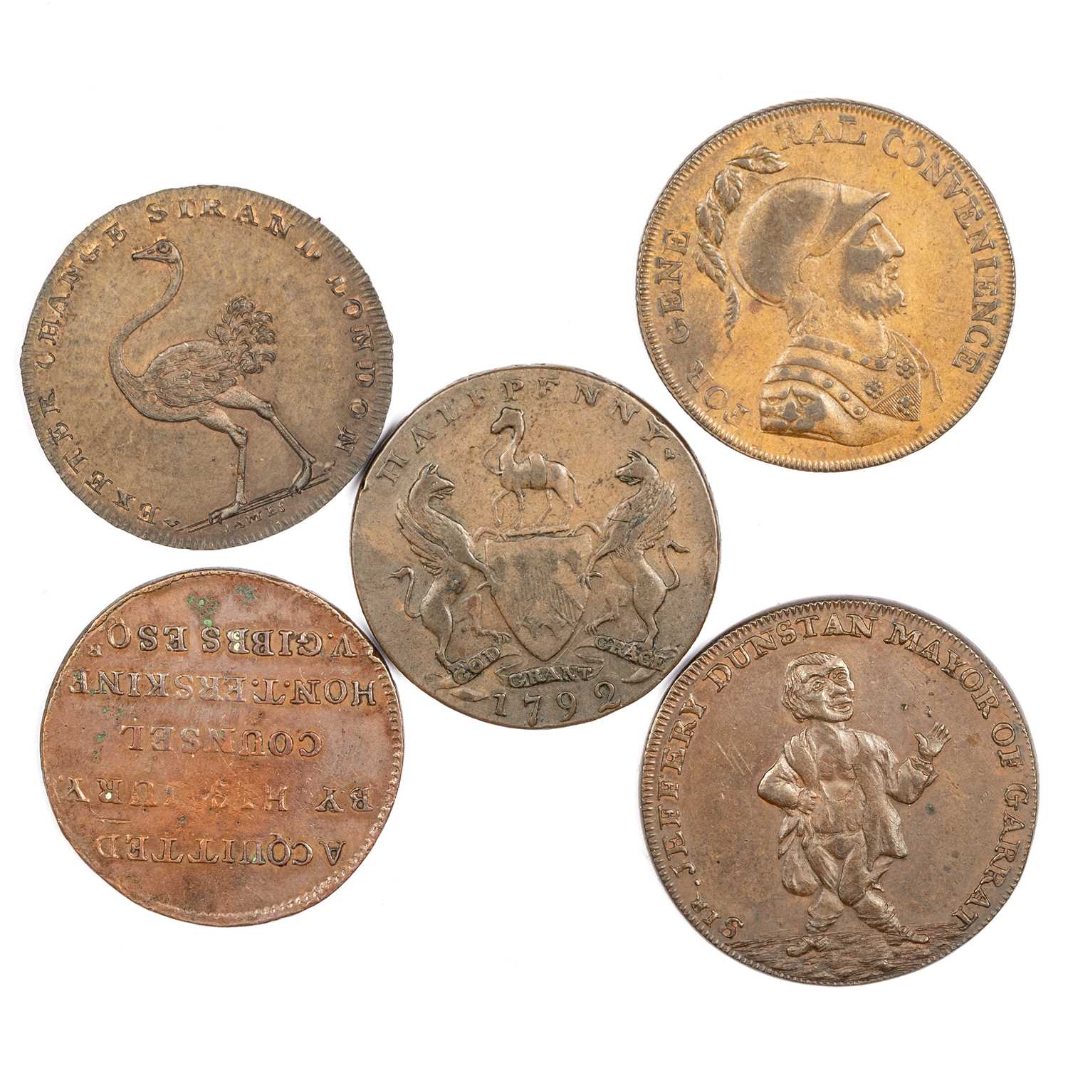 A GROUP OF TWENTY 18TH/ 19TH CENTURY PROVINCIAL TOKENS - Image 8 of 15