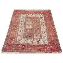 A NORTH-WEST PERSIAN SILK SUMAC KILIM RUG