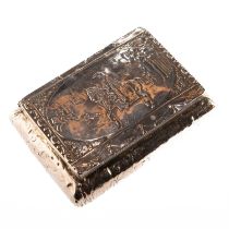 A 19TH CENTURY DUTCH SILVER SNUFF BOX