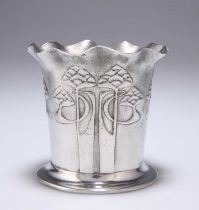 ARCHIBALD KNOX (1864-1933) FOR LIBERTY & CO, A TUDRIC PEWTER VASE