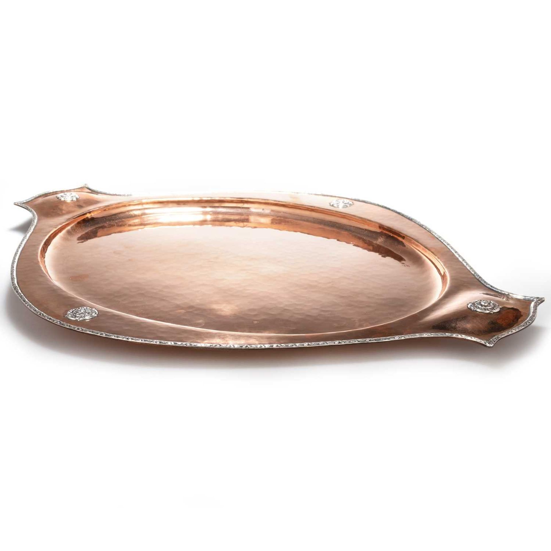 AN A.E. JONES ARTS AND CRAFTS COPPER TRAY - Image 2 of 3