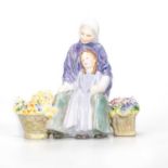 A ROYAL DOULTON FIGURE, GRANNY'S HERITAGE