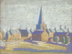 STANLEY ROYLE (1888-1961) TOWN VIEW WITH CHURCH