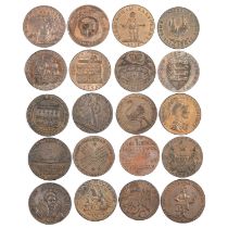 A GROUP OF TWENTY 18TH/ 19TH CENTURY PROVINCIAL TOKENS