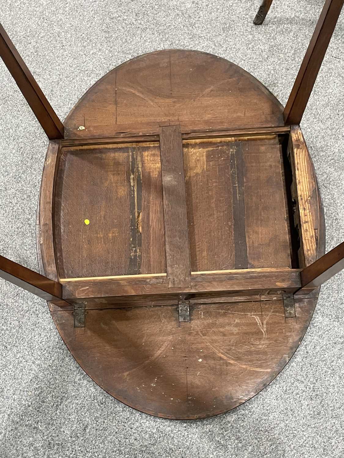 A GEORGE III SATINWOOD, BURR YEW AND PURPLEHEART PEMBROKE TABLE, CIRCA 1790 - Image 8 of 11