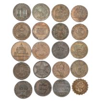 A GROUP OF TWENTY 18TH/ 19TH CENTURY PROVINCIAL TOKENS