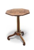 AN EARLY 19TH CENTURY BRASS-MOUNTED ROSEWOOD TRIPOD TABLE