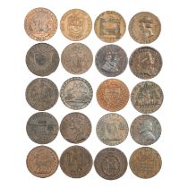 A GROUP OF TWENTY 18TH/ 19TH CENTURY PROVINCIAL TOKENS