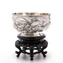 A CHINESE SILVER BOWL